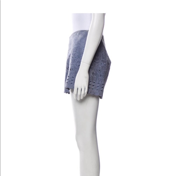 NWOT Intermix Suede Eyelet Shorts - Picture 3 of 11